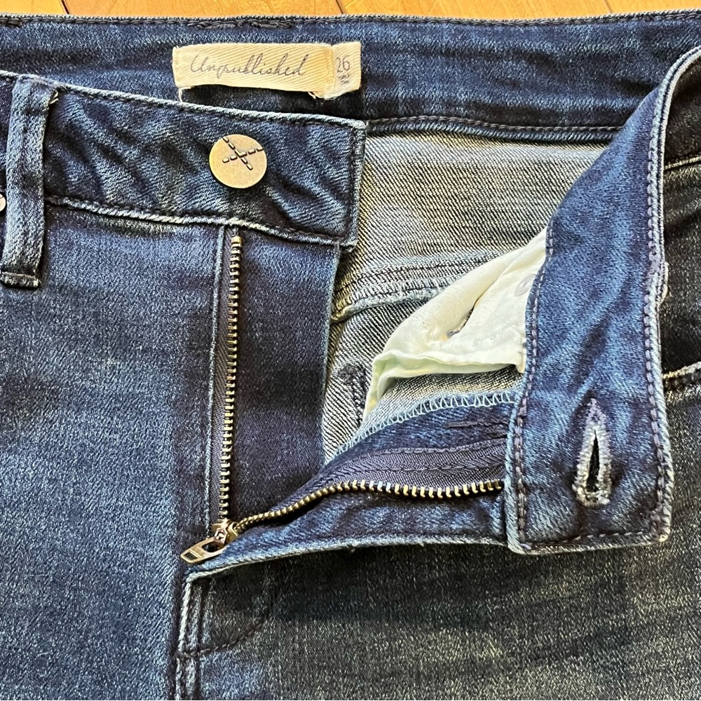 Unpublished Flare Dark Blue Jeans size 26 - Picture 4 of 9